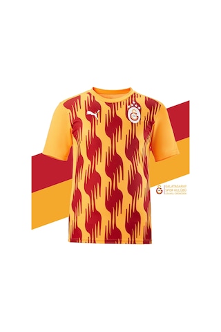 Galatasaray Lisanslı Sıfır Yaka A Takım Antrenman 5 Yıldızlı T-shirt KIrmızı