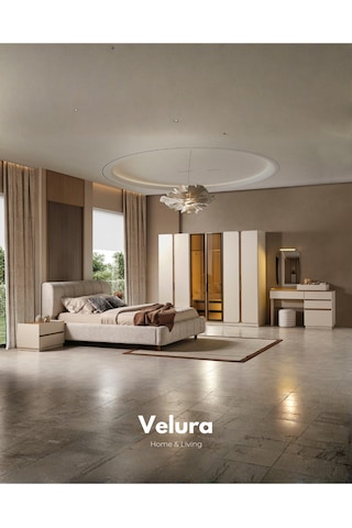 Aura 6 Kapaklı Gardırop Kırık Beyaz