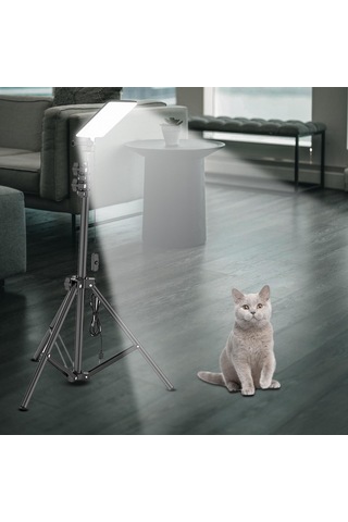 Dolıty Ayarlanabilir Led Taşkın Işık Tripod Standı Kamp Siyah