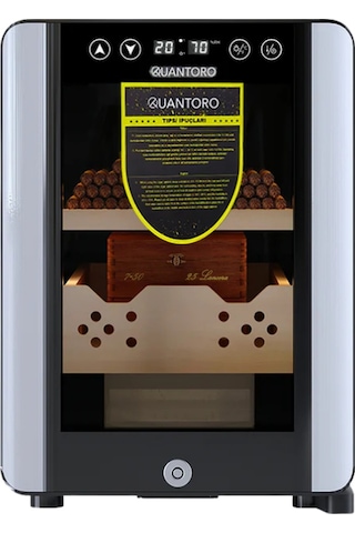 Quantoro Qcc-38 Elektronik Nemlendirme & Soğutmalı Siyah Puro Dolabı - Qtr-004