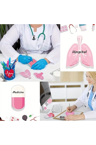 Mini Komik Hemşire Notları Kaliteli Malzeme Pembe Not Defterleri İle Hastane Okul Ofisi İçin Uygun Kitapçık