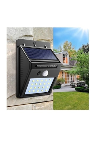 Güneş Enerjili Bahçe Lambası 20 Led Solar Lamba Bahçe Aydınlatma