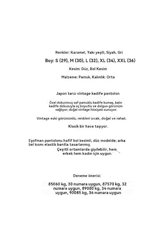 Kadife Bol Düz Retro Günlük Pantolon Yeşil