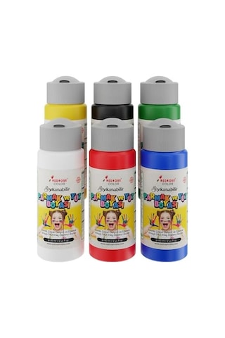 Ana Renkler Parmak Boyası 6&apos Lı Set 6x60ml Diğer