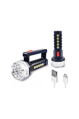 P-17 17+5 Cob Ledli Işıldak Fener.gzpde Renkli