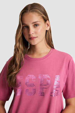 U.s. Polo Assn. Kadın Fuşya Tişört Basic 50321690-vr023 Fusya