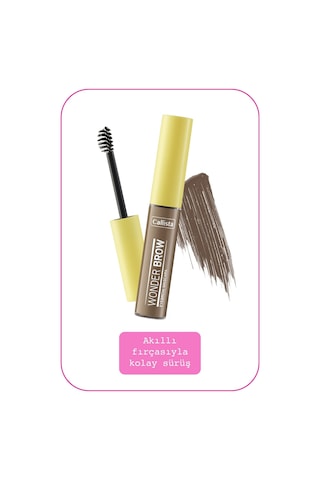 Callista Wonder Brow Eyebrow Mascara Kaş Maskarası 01 Açık Kahve