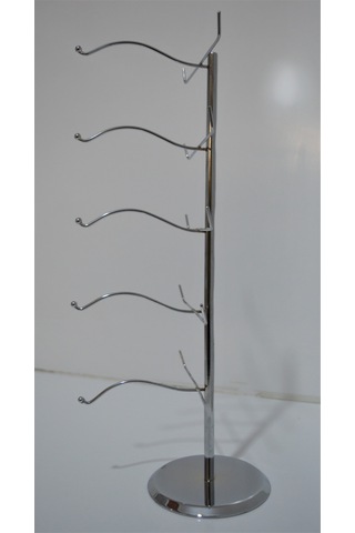 Krom Gözlük Standı Düzenleyecı Organizer 5 Lı Krom