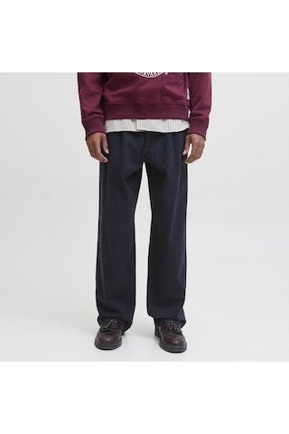 Jack & Jones Erkek Wide Leg Chino Pantalon - Bill - 12282295 Lacivert