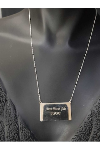 Vog Unisex Çift Yönlü Vashikaran&kuber Yantra Aşk,para,sağlık.başarı,şans Mıknatısı Gümüş Kolye