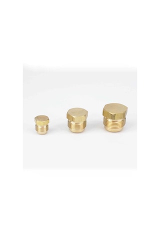 Pnömatik Pirinç Erkek Kör Tapa 1/2" Pnömatik Pirinç Erkek Kör Tapa 1/2"
