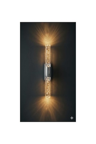 Bubblelight Small 31 Cm Modern Tasarım Led Aplik - Duvar Lambası - Gümüş - Pilli - Günışığı Platinum Günışığı Pilli