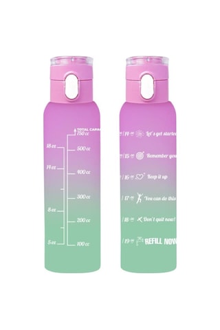 Herevin 161407-844 Askılı Desenli Opak Desenli Matara 750 Ml Mor