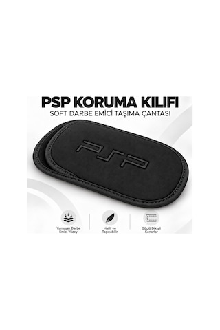 Psp Konsol Taşıma Çantası Koruma Kılıfı Soft Darbe Emici 1000 2000 3000 E1004 Uyumlu