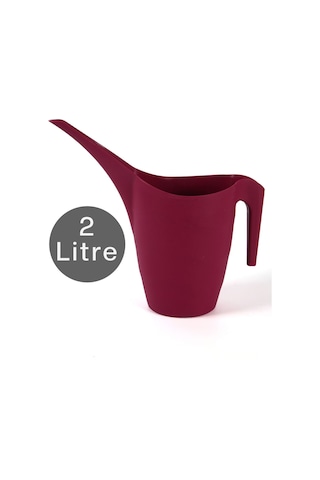 Çiçek Sulama Kabı Bitki Sukulent Ağaç Kaktüs Sulama Plastik Vişne 2 Litre