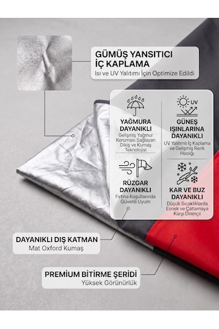 Universal Lüx Premium Suya Ve Güneş Işınlarına Karşı Dayanıklı Motosiklet Brandası
