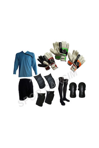 Kaleci Forma,Şort,Dizlik,Dirseklik,Çorap,Tekmelik,Eldiven Set (232258045) Çok Renkli
