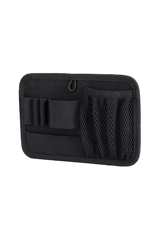 Hangfox Siyah Nilon Taktik Çanta İç Inserti - Modüler Ağızlı Çantalar İçin, El Feneri, Kalem, Anahtar Vb. Küçük Eşyalar İçin Organizatör Panel 19x13cm