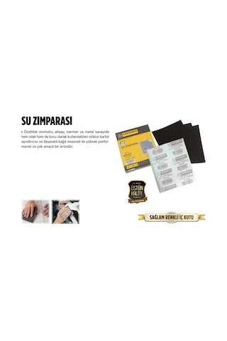 Meşem Su Zımparası 100 Adet - 230X280 Mm 120 Kum