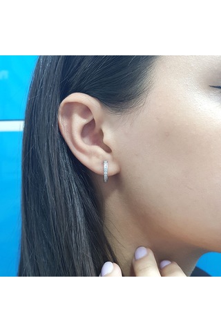 Lova Pırlantalı Halka Küpe - 3040089