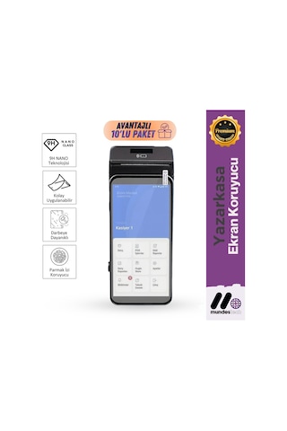 Hugin S1 Yazarkasa Pos 9h Nano Kırılmaz Cam - 10 Adet