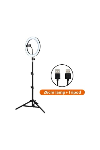 Ring Fill Light 24 W 5500 K Led Halka Işık + 180 CM Tripod
