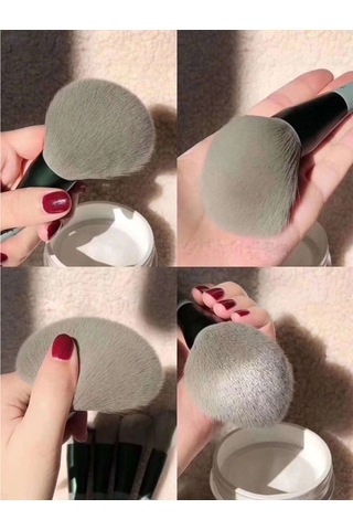 Moveevo 13 Adet Makyaj Fırçası Seti Saklama Çantası Ile Fondöten Gevşek Pudra Allık Kapatıcı Göz Farı Kaş Kozmetik Fırçaları