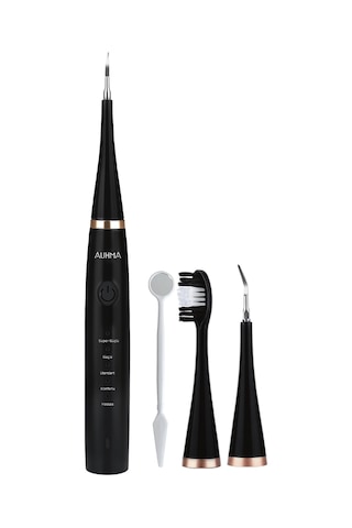 Auhma Amf14 Ultrasonik Diş Temizleme Cihazı Siyah 42.000 Titreşim/dk 5 Mod Ipx8 Su Geçirmez