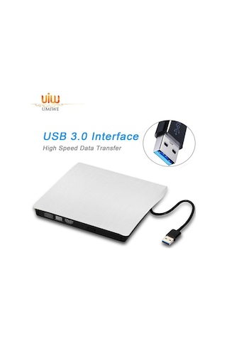 Harici Dvd-Rw Usb 3.0 - Beyaz