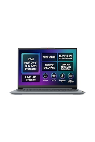 Lenovo IdeaPad Slim 3 15IRH8 83EM00C7TR i5-13420H 8 GB 512 GB SSD 15.6" Free Dos Dizüstü Bilgisayar