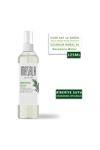 Masala %100 Doğal Yağlı Saf Biberiye + Gül + Lavanta Suyu 3 x 125 ML