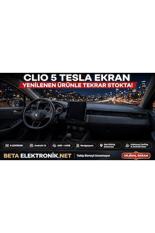 Renault Clio 5 Tesla 8 Çekirdek And.13 6+64 Multimedya 9.7''
