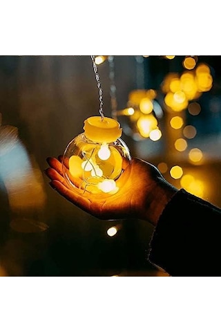 Gitti Ampul Top Perde Led Işık Dekoratif Dilek Topu Fişli Animasyonlu Eklenebilir Çok Renkli