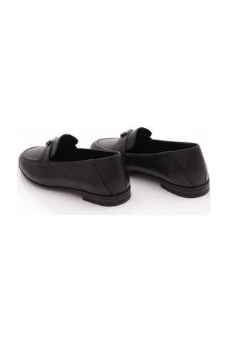 Dgn 505 Kadin Loafer Ayakkabi Siyah Napa