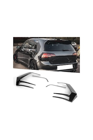 Vw Golf 7 Uyumlu Arka Stop Çerçevesi İthal Pianoblack