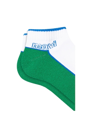 Mavi - Yeşil Patik Çorap 0911128-31439 Yeşil