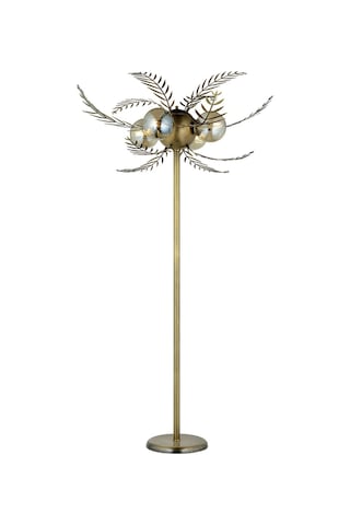 Lampaluce Alekos Modern Tasarım Yapraklı Lambader Sarı 160 CM