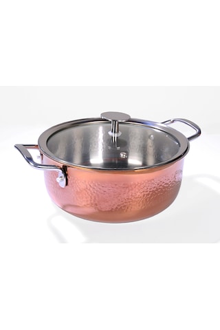 Arow Meisa Sıfır-fabrikasyon Kusurlu 24cm Derin Tencere Bakır