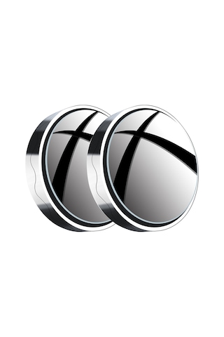 Neevoyu Araç Geri Görüş Ayna Seti: Süper Tutuculu 150 Krvatur Geniş Açı, 360 Ayarlanabilir, Kör Nokta Gözlem, Cam-abs, Gümüş 1 Çift