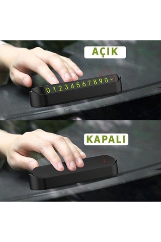 Tüm Araçlara Uyumlu Araç Numaratör Parkmatik Araba Park Tel Oto