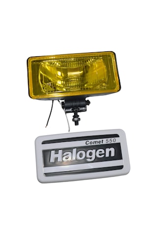 Carub 12v Sis Lambası Comet 550 Dikdörtgen 20x9,5x8,5 Cm Kapaklı Sarı Cam Br3009554
