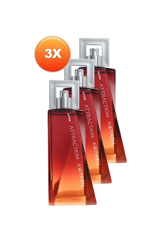 Avon Attraction Awaken Erkek Parfüm EDT 3 x 75 ML