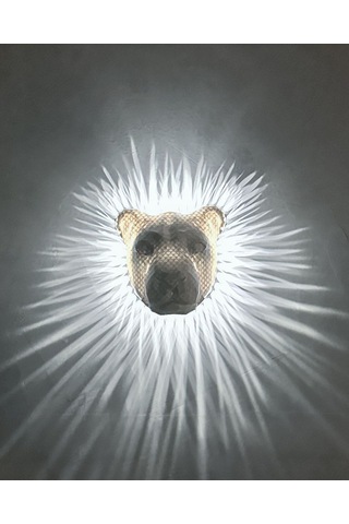 Aslan Gece Lambası Beyaz