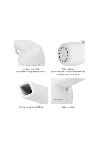 Wondernest Taşınabilir Nefes Temizleme Cihazı, Mukus Egzersiz Aleti Beyaz Kp Beyaz