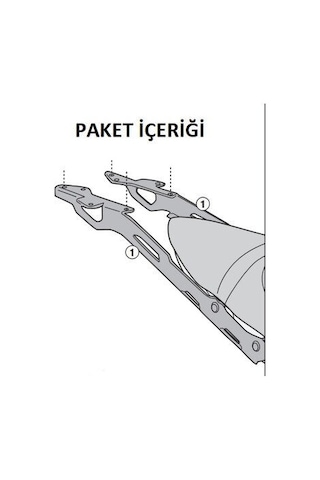 Trıumph Trıdent 660 21-25 Arka Çanta Taşıyıcı Gıvı Sr6419 Siyah