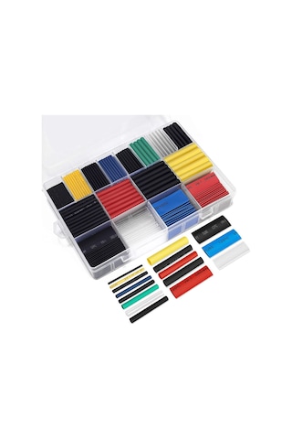 Hodbehod530 Adet Shrink Boru Makaron Set Isı Ile Daralan Kablo Se