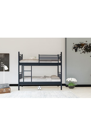 Metalia Gm 128 Star Ahşap Metal Ranza Siyah-Antrasit Gri