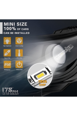 H1 Led Far Ampulü 80w 11000lm H1 12-30v / Laam933