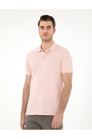Pierre Cardin Erkek Pudra Tişört Basic 50306448-vr042 Pudra
