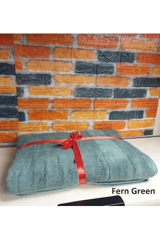 Özdilek Svv Border Büyük Boy Banyo Havlusu 89x173 - Fern Green Yeşil Yesil